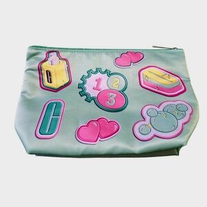 Clinique Makeup Bag Green 9.5" × 6.5"